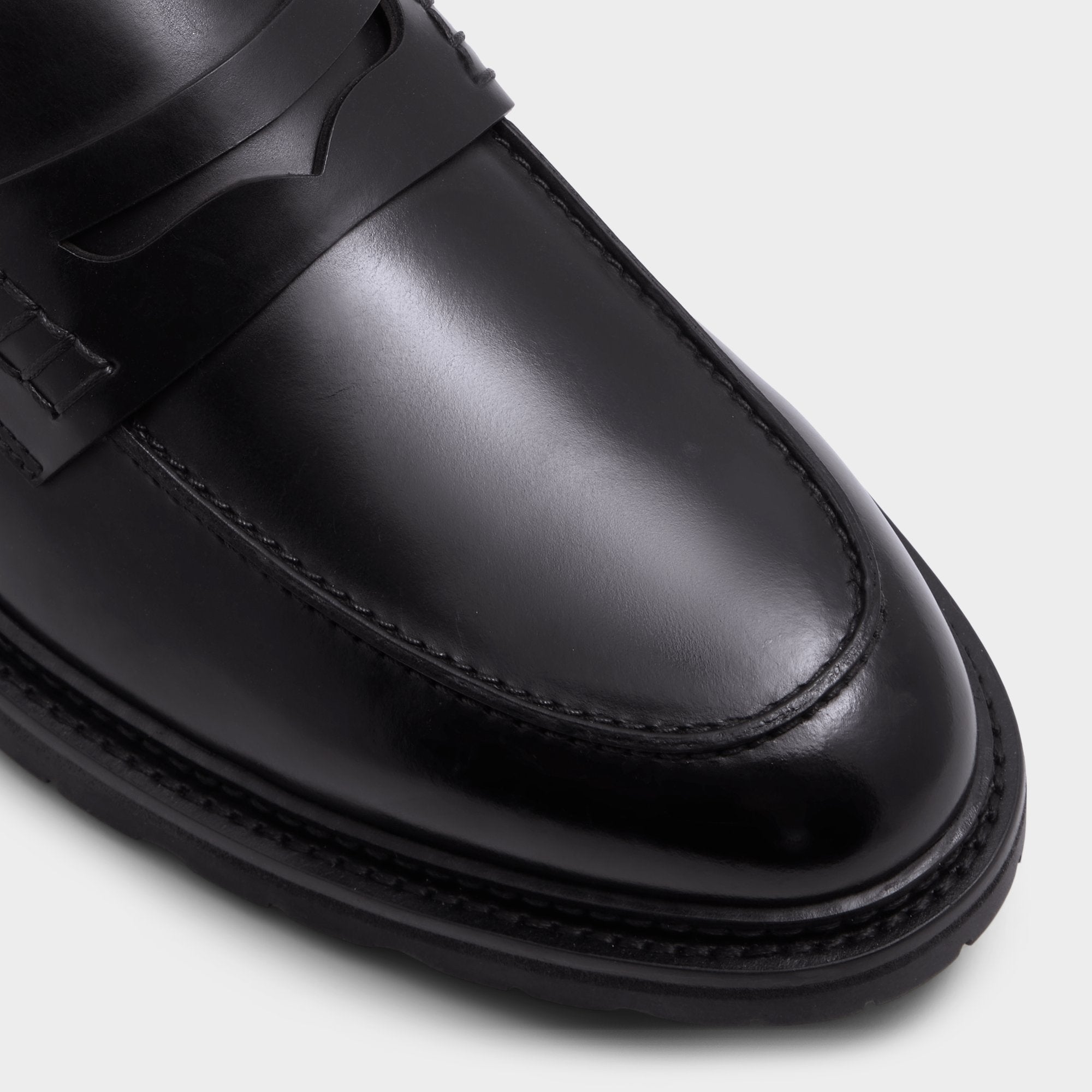 Aleris Black Men's Dress Shoes - Loafer, Lug sole