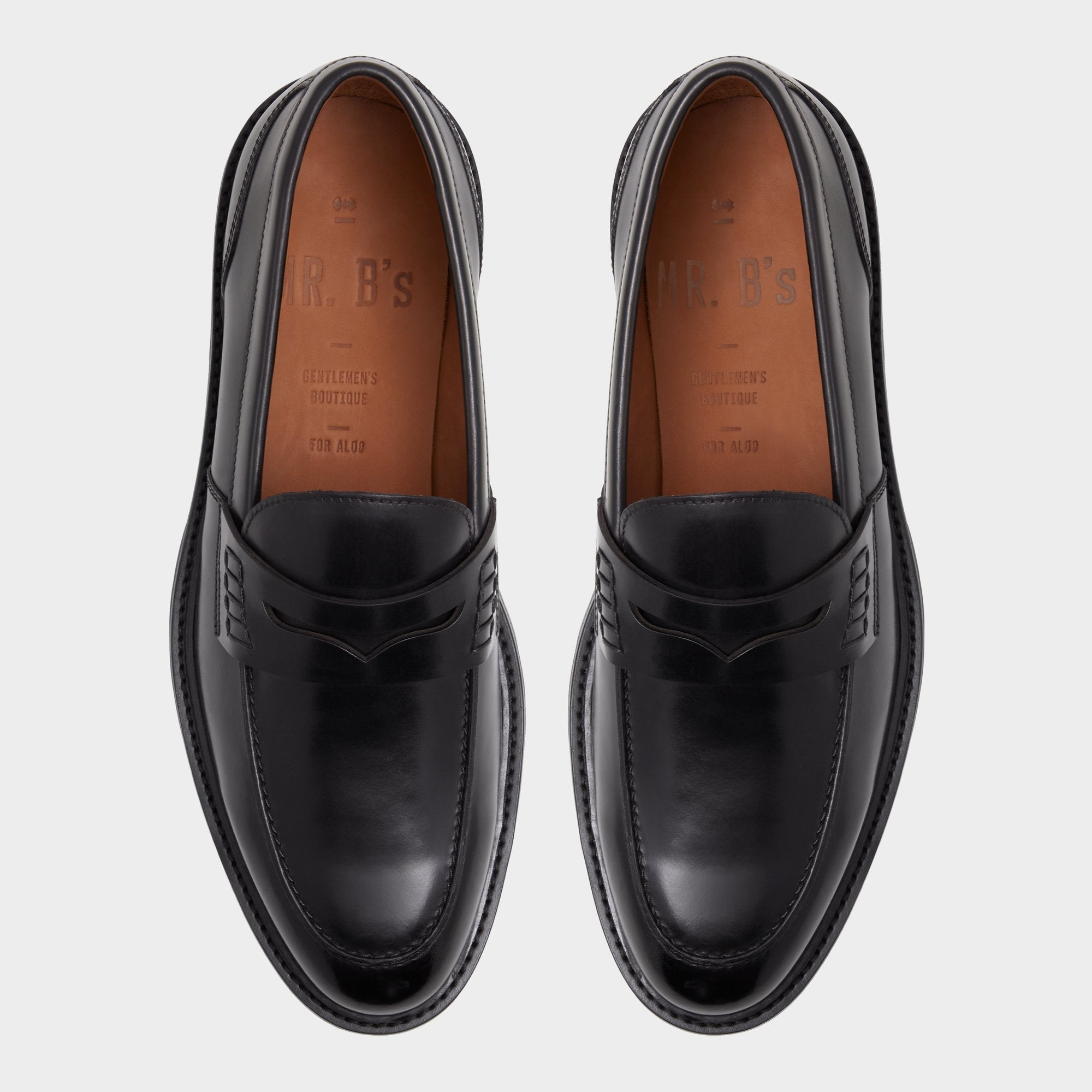 Aleris Black Men's Dress Shoes - Loafer, Lug sole
