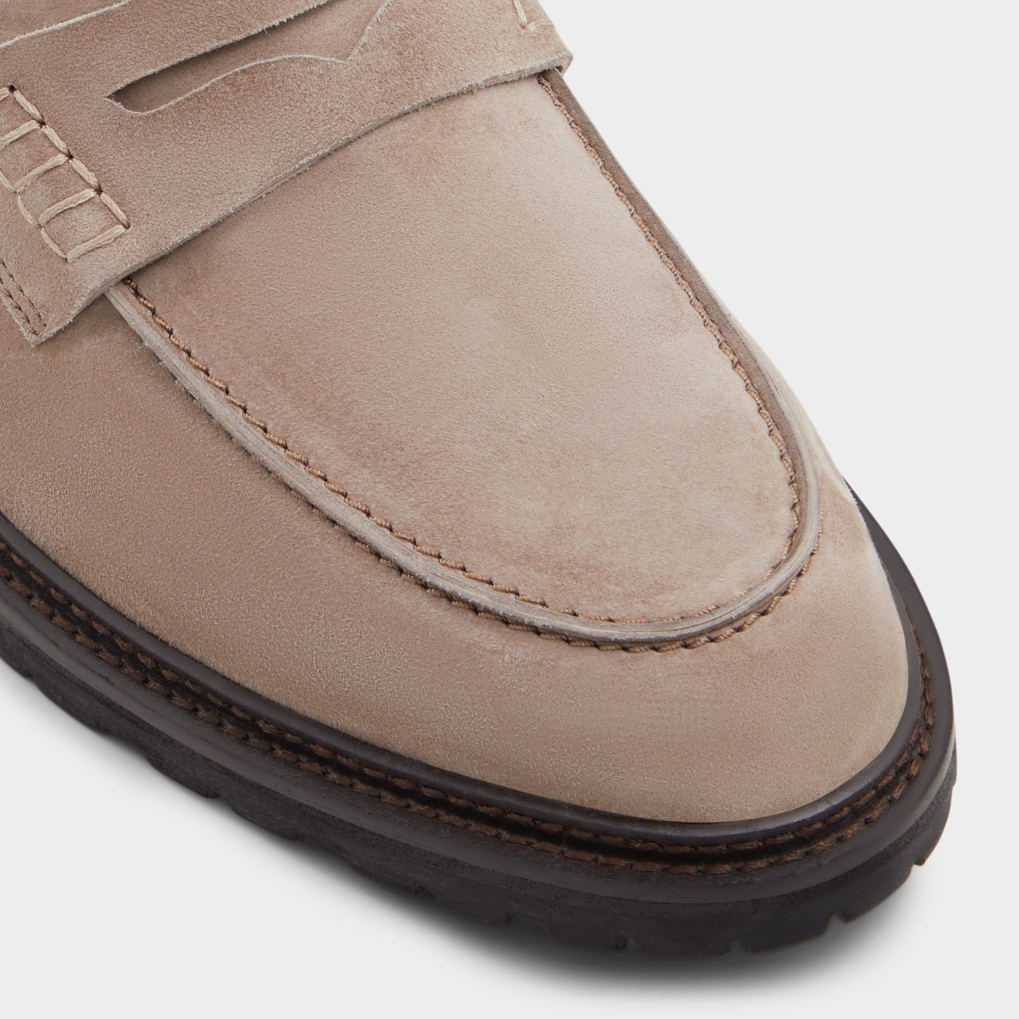 Aleris Brown Men's Dress Shoes - Loafer, Lug sole