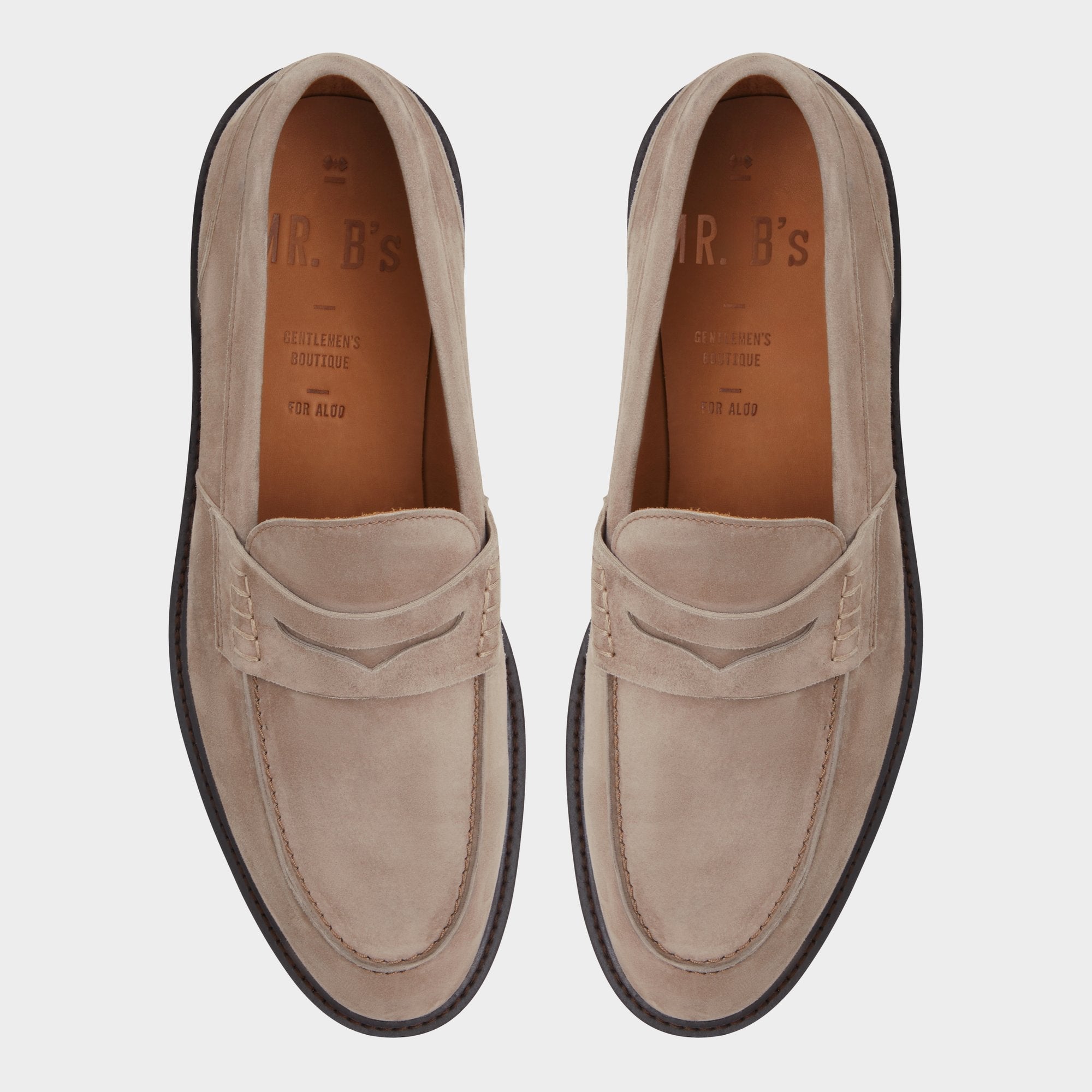 Aleris Brown Men's Dress Shoes - Loafer, Lug sole