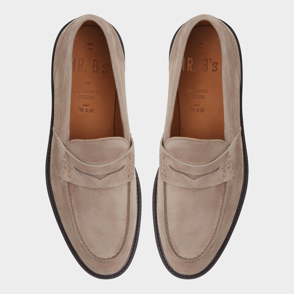 Aleris Brown Men's Dress Shoes - Loafer, Lug sole
