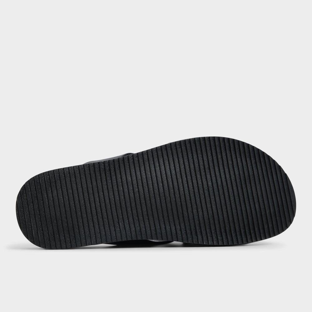 Kairo Black Men's Sandals & Slides - Slide sandal