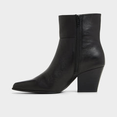 Shanah in Black - Ankle boot, Block heel
