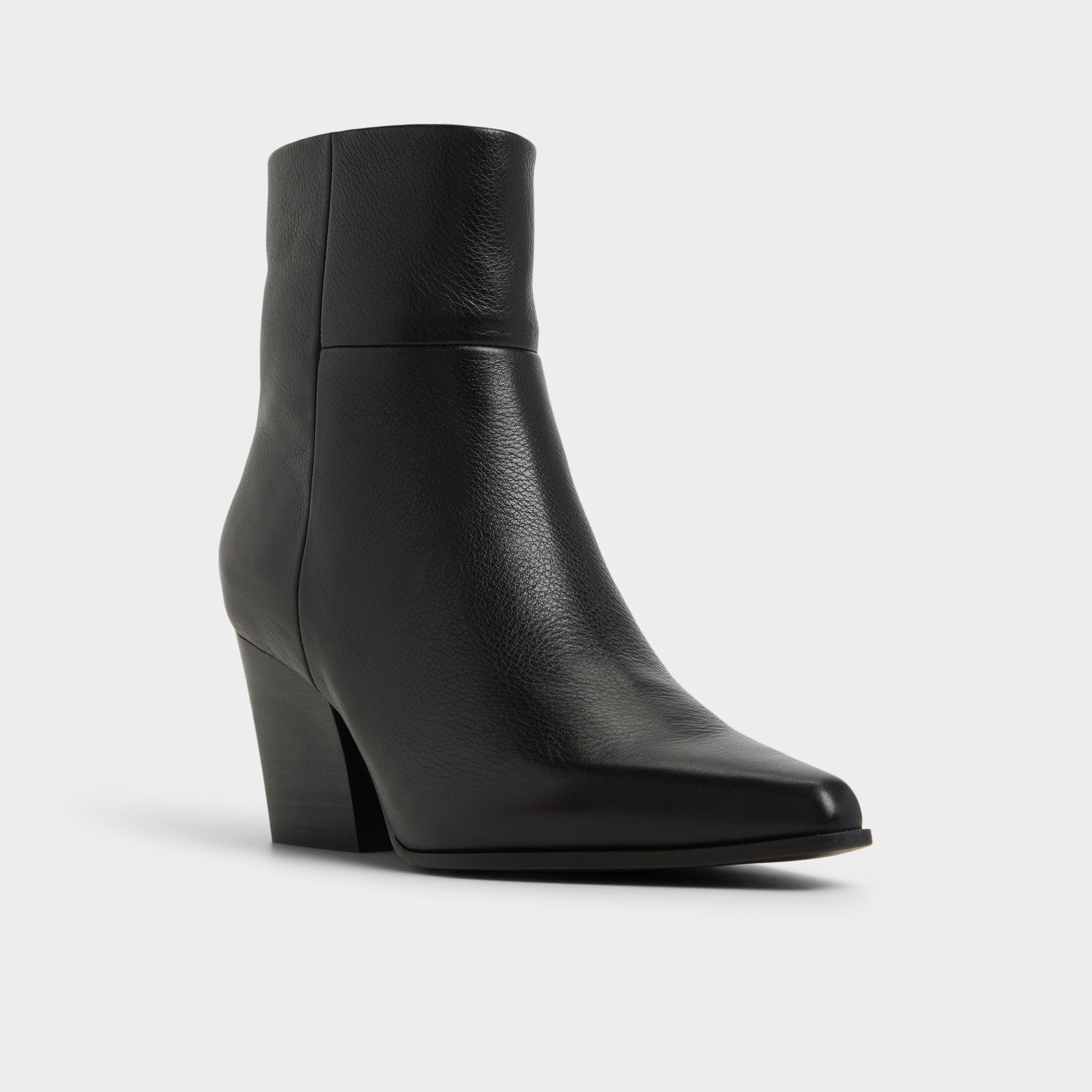 Shanah in Black - Ankle boot, Block heel