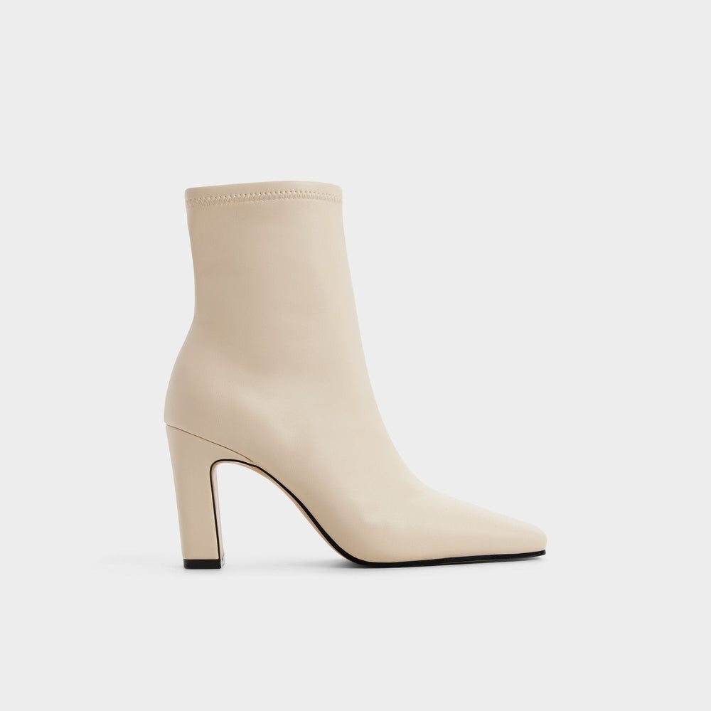 Cybele in Cream - Ankle boot, Block heel