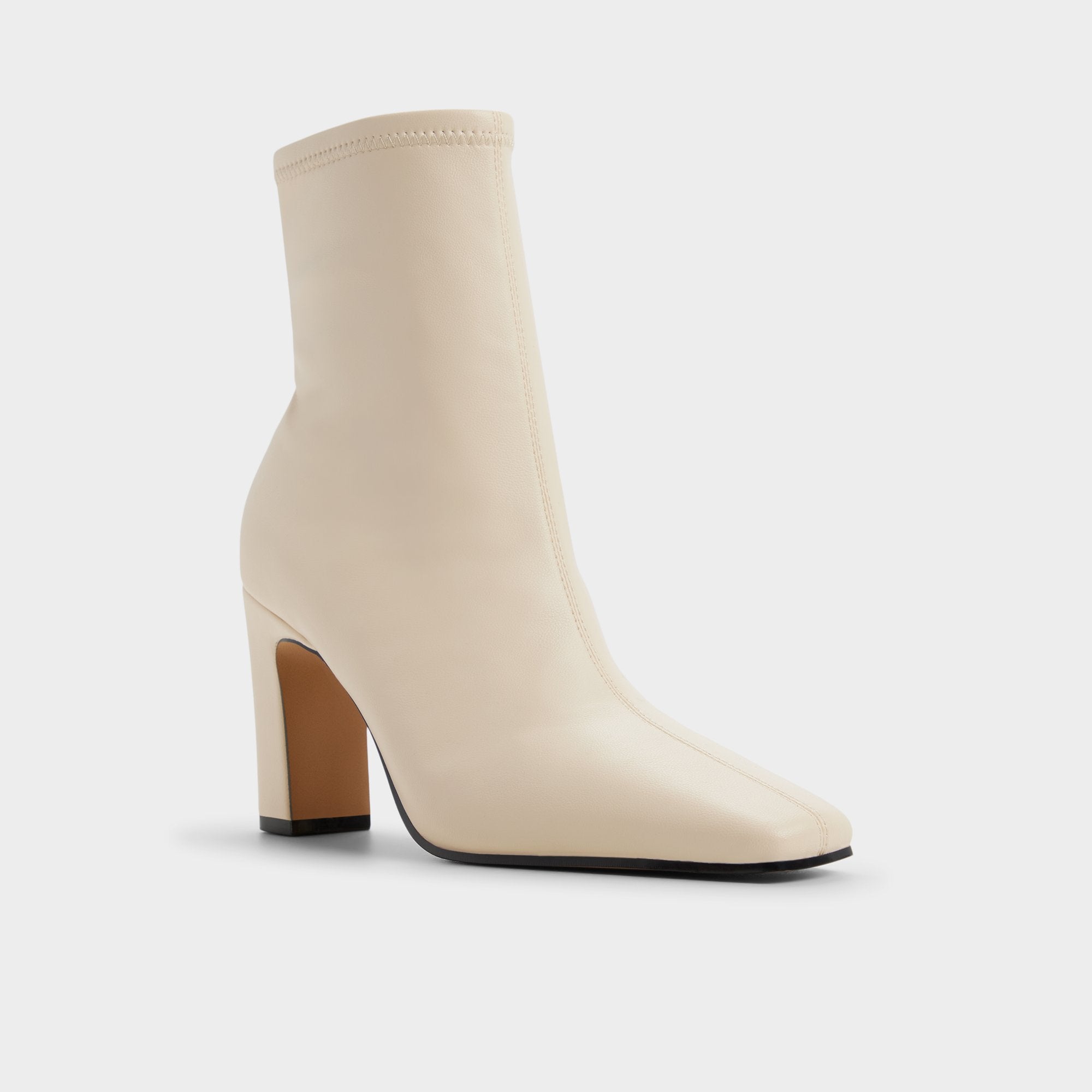 Cybele in Cream - Ankle boot, Block heel