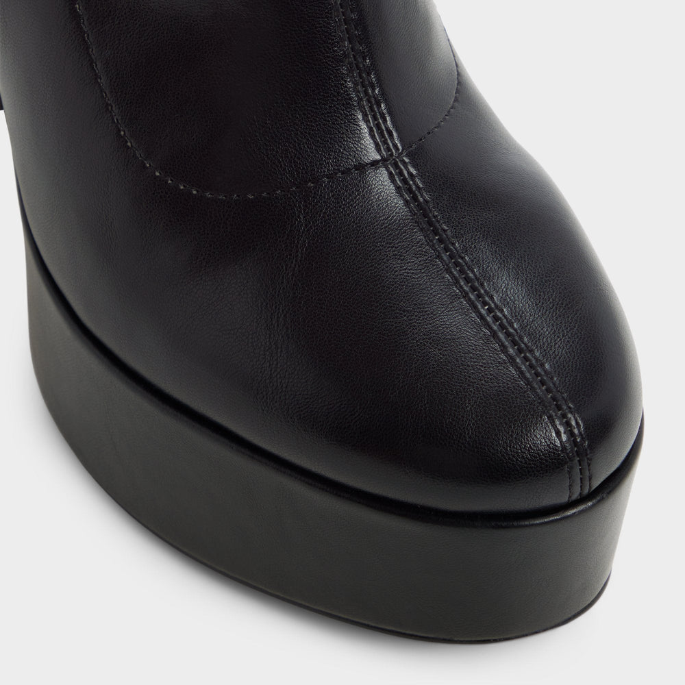 Brejara in Black - Ankle boot, Platform