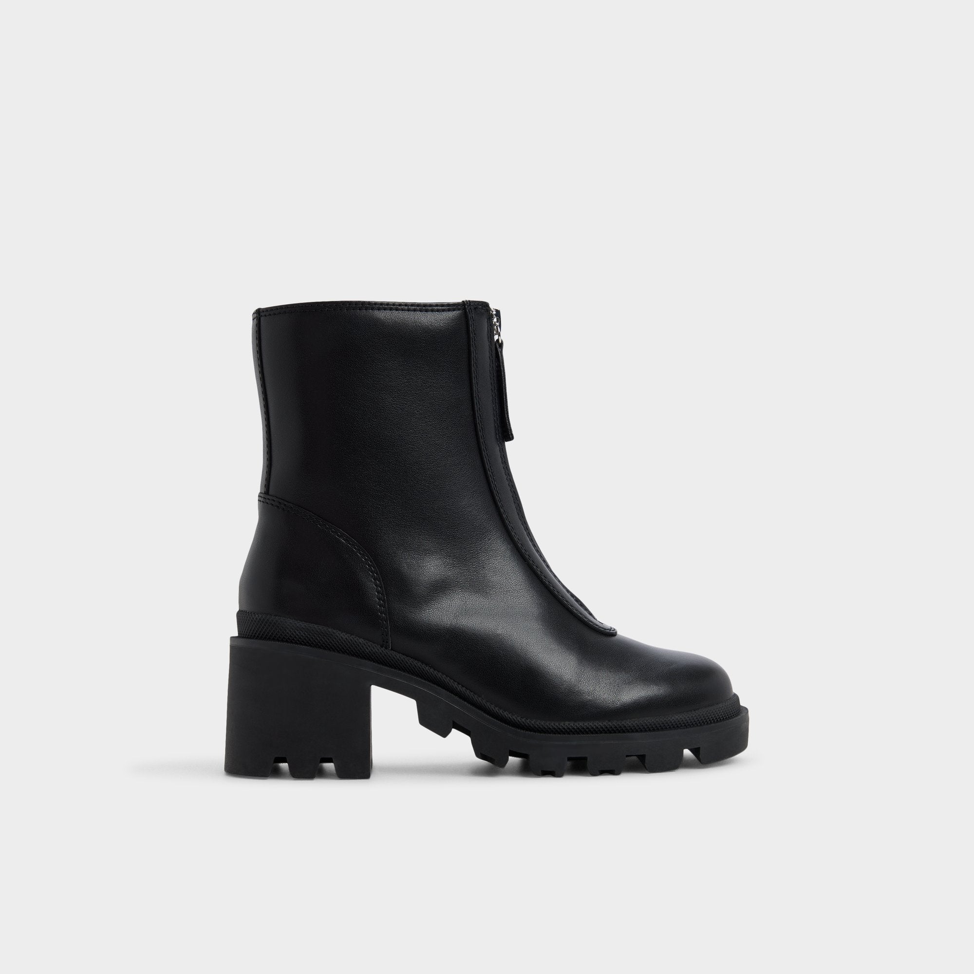 Merielle in Black - Ankle boot, Lug sole