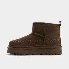 Milanie in Dark Green - Ankle boot, Lug sole