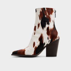 Norelle in Open Brown - Ankle boot, Block heel