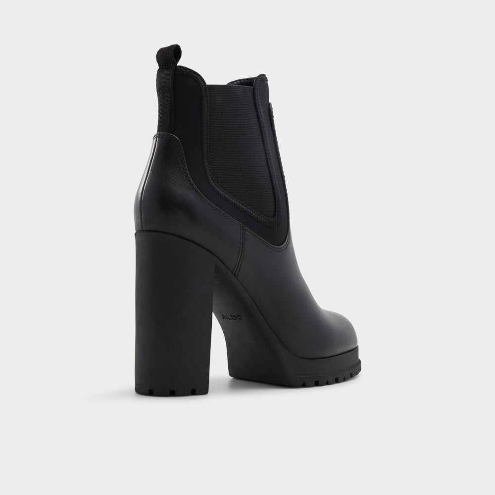 Bold Black Women's Ankle boots - Ankle boot, Lug sole