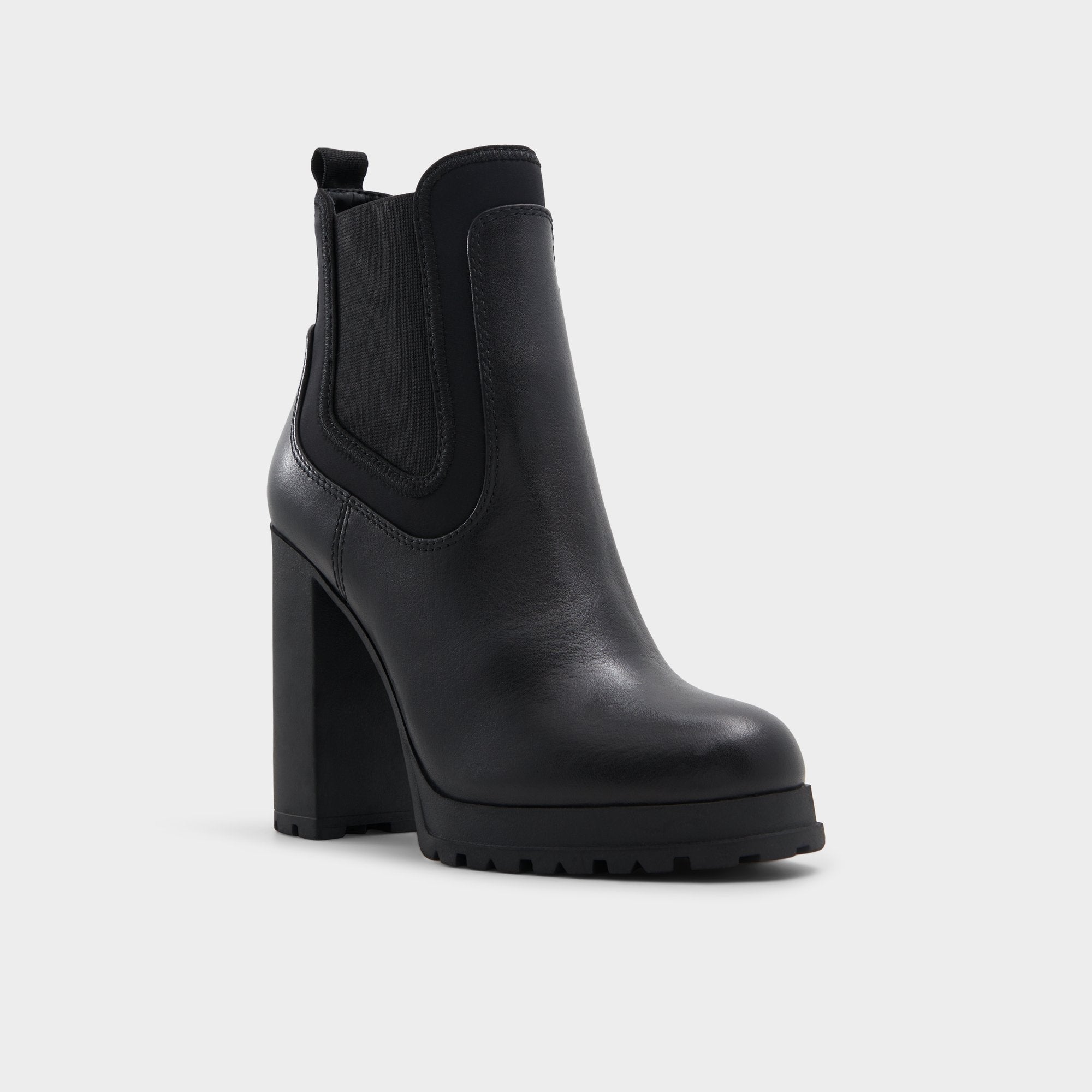 Bold Black Women's Ankle boots - Ankle boot, Lug sole