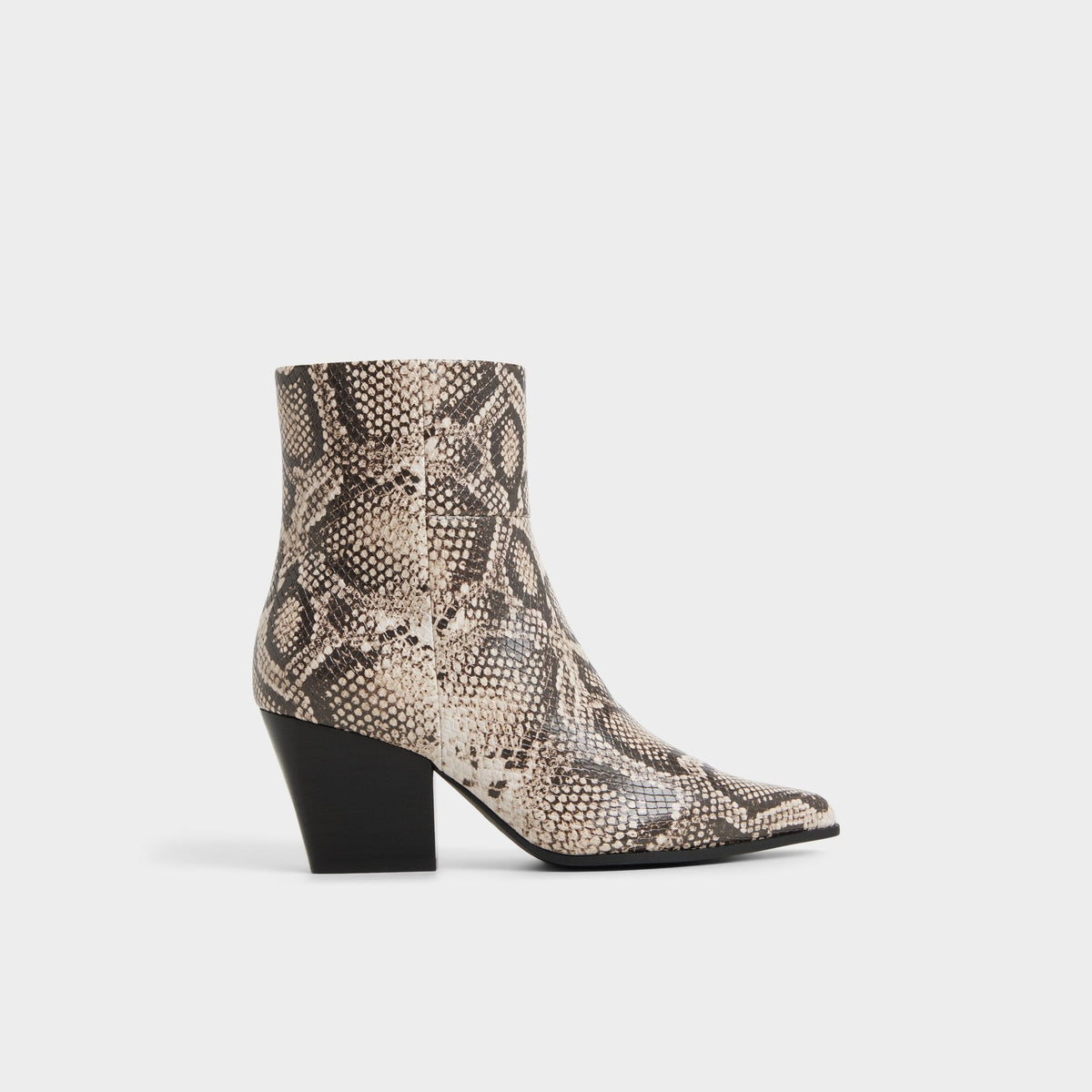 Shanah in Open Brown - Ankle boot, Block heel