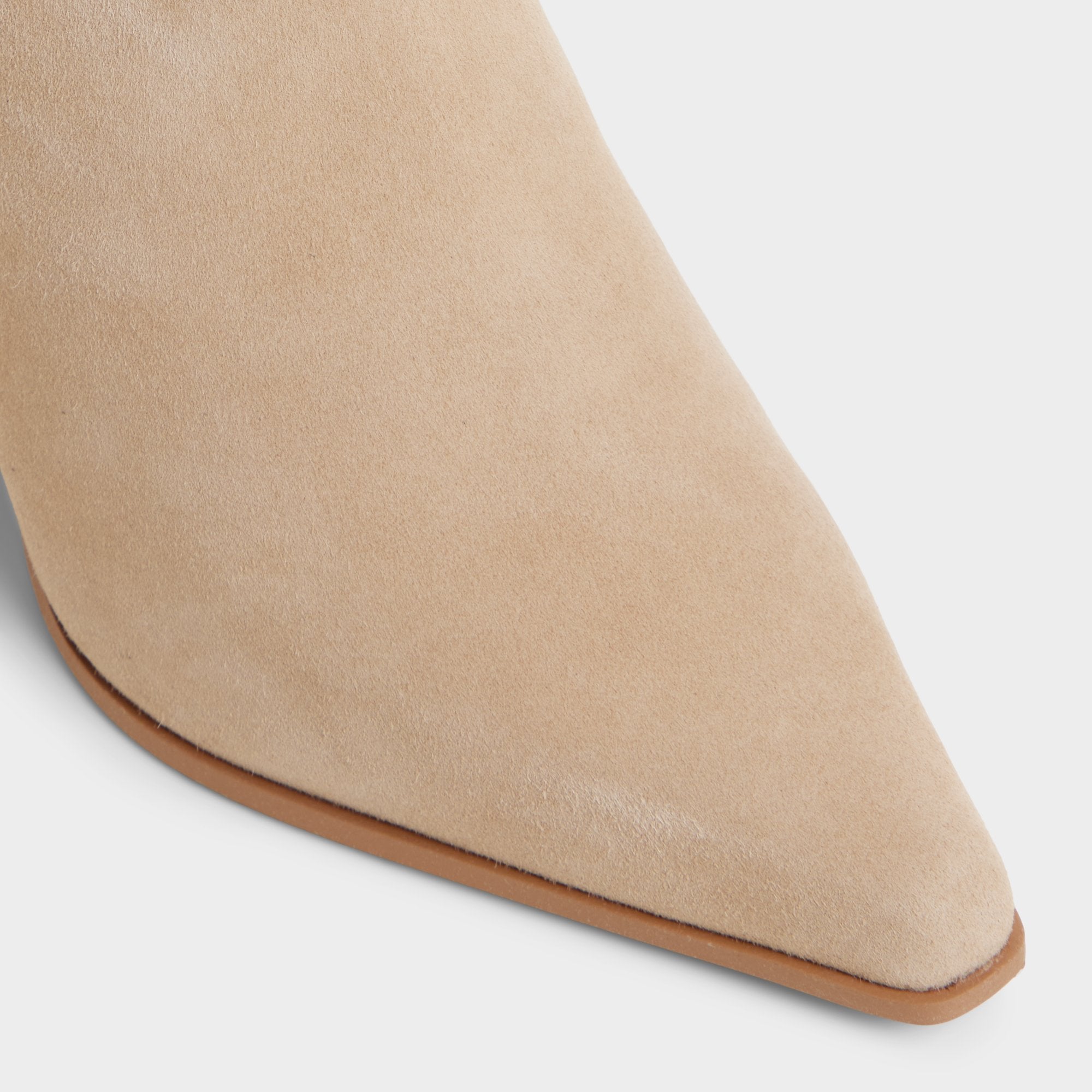 Shanah in Light Beige - Ankle boot, Block heel