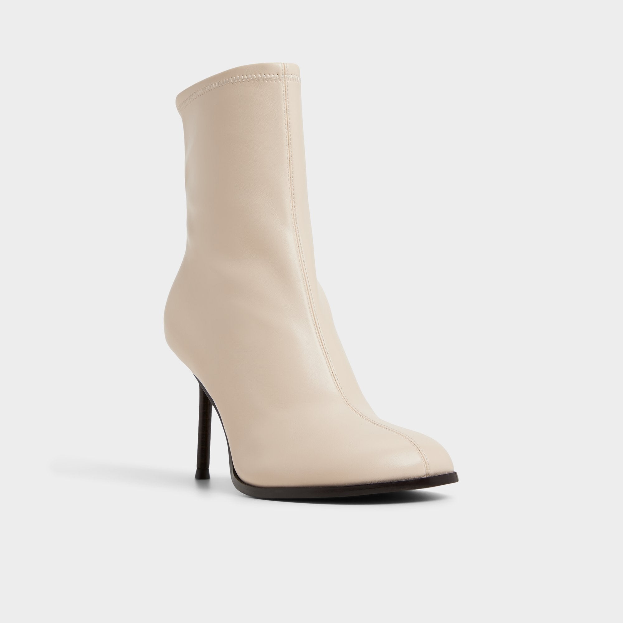 Evander in Cream - Ankle boot, Stiletto heel