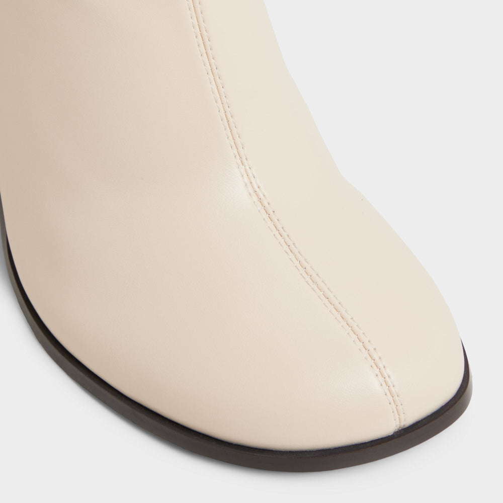 Evander in Cream - Ankle boot, Stiletto heel