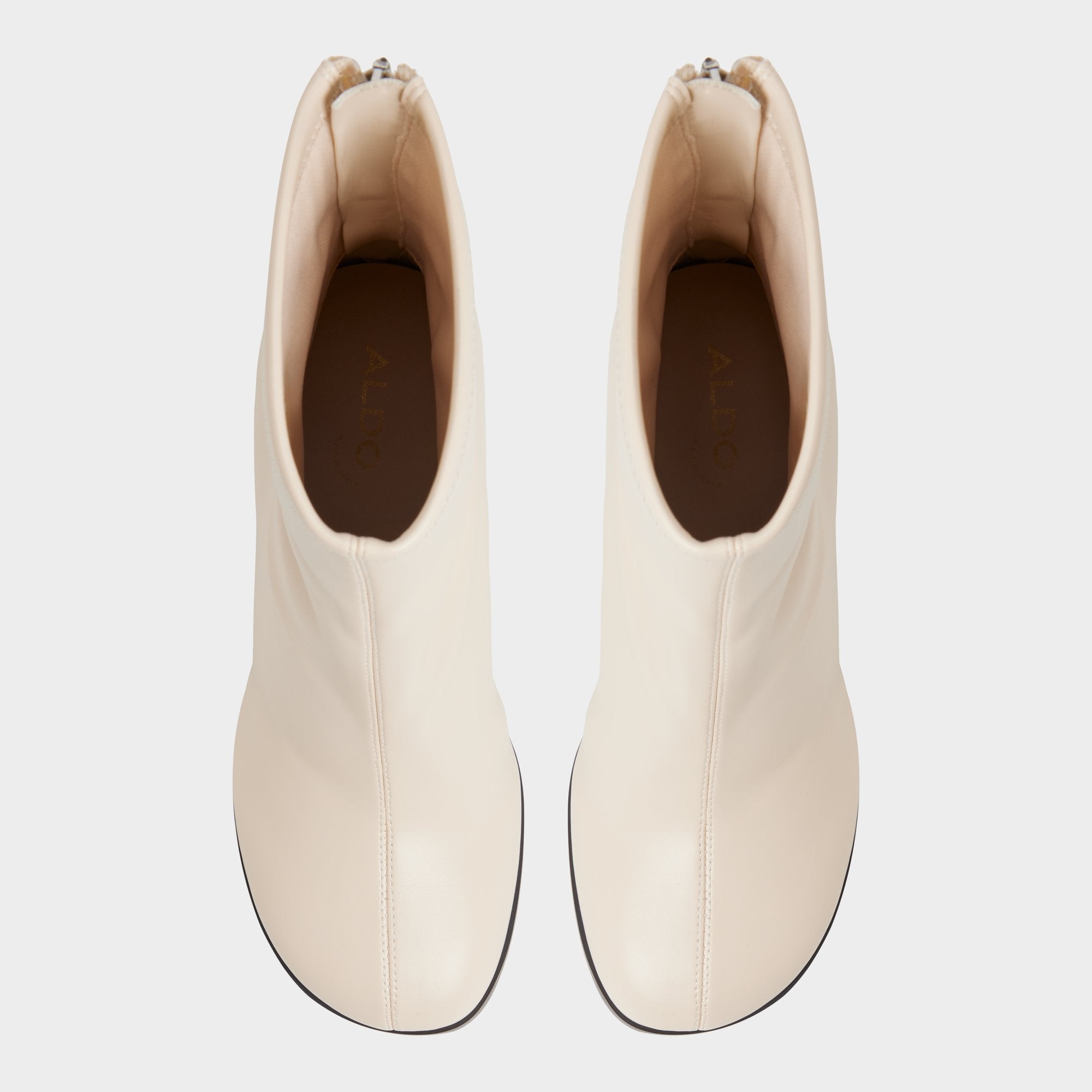 Evander in Cream - Ankle boot, Stiletto heel
