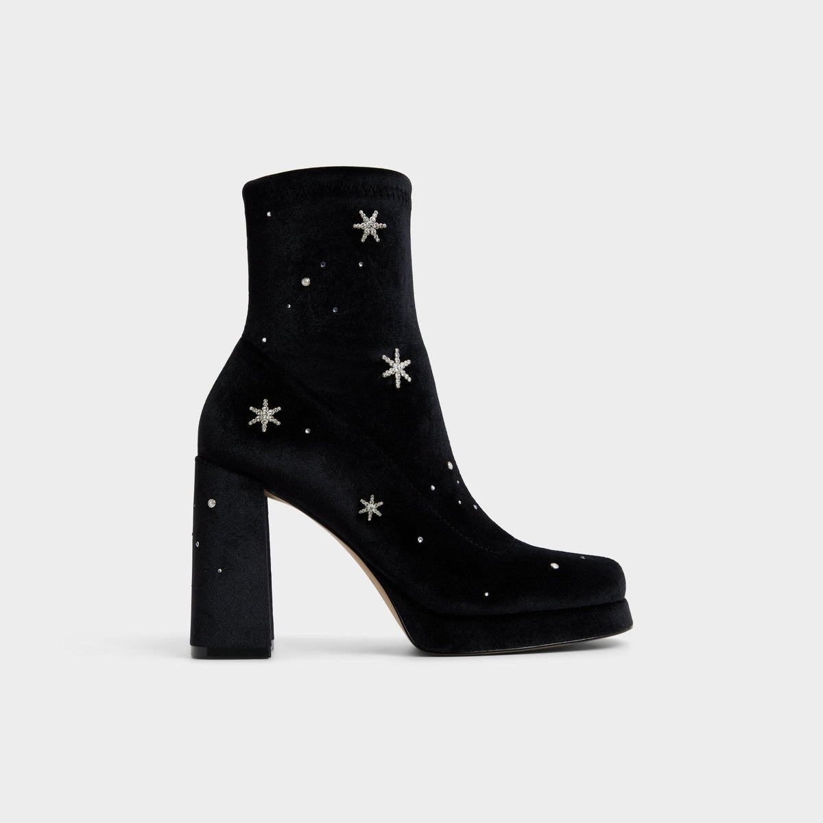 Starrie in Black - Ankle boot, Platform