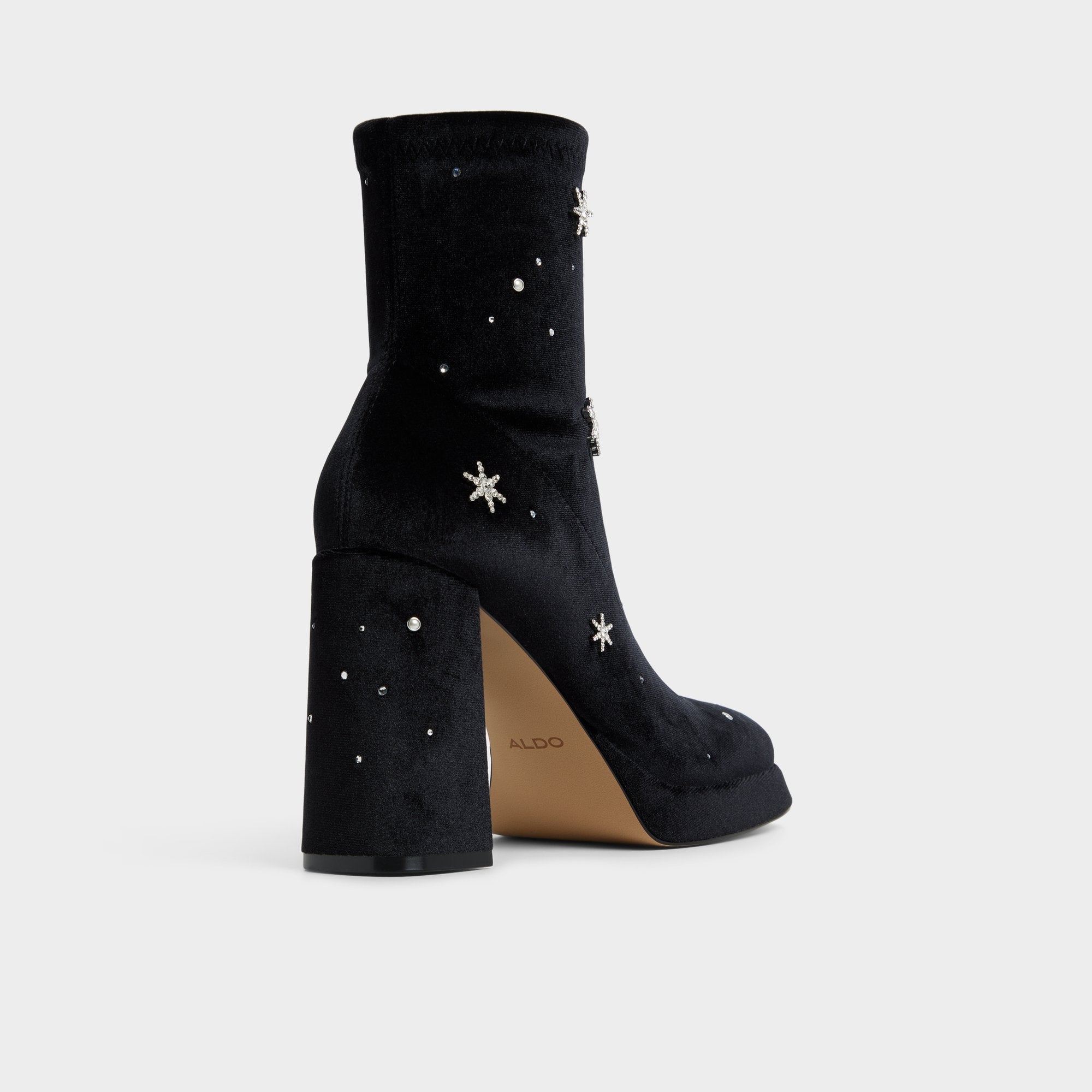 Starrie in Black - Ankle boot, Platform