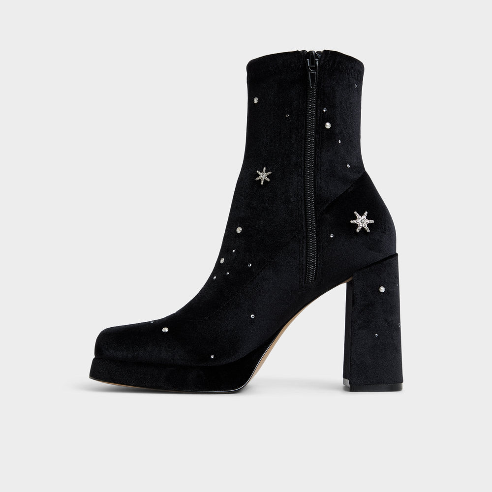 Starrie in Black - Ankle boot, Platform