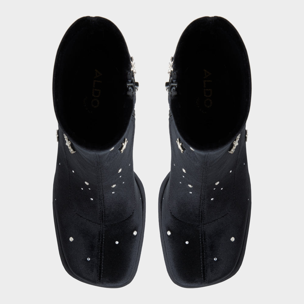 Starrie in Black - Ankle boot, Platform