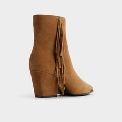 Shaniah in Light Brown - Ankle boot, Block heel