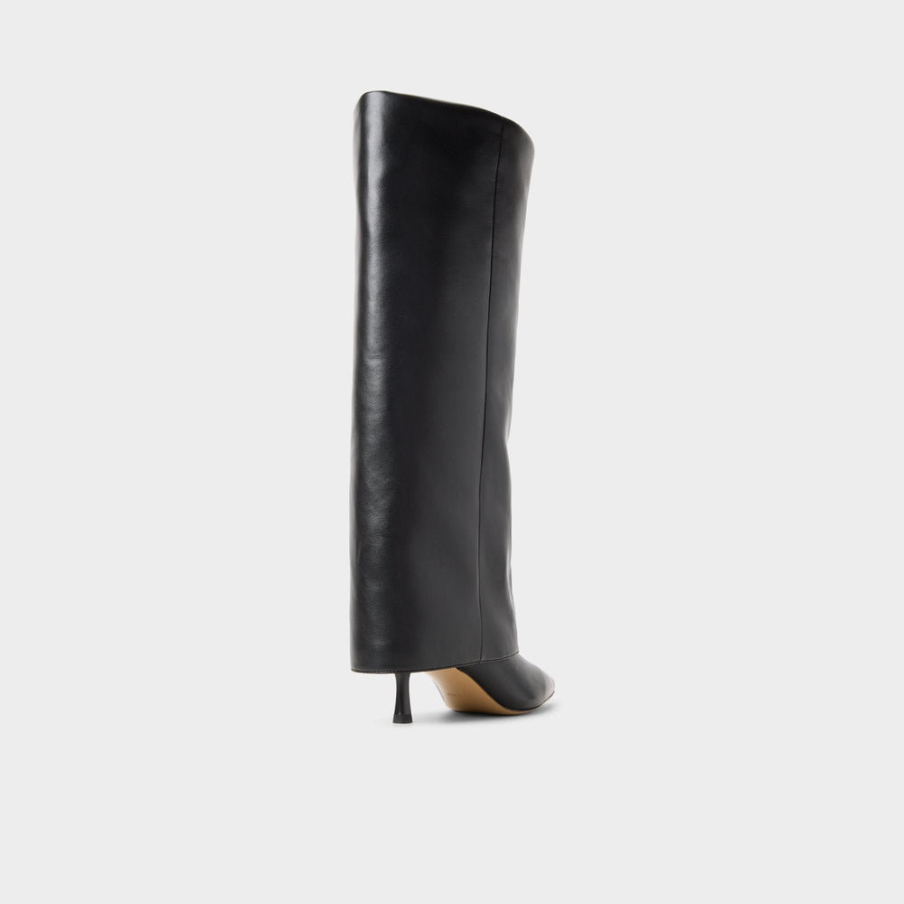 Aseader in Black - Knee-high boot, Stiletto heel