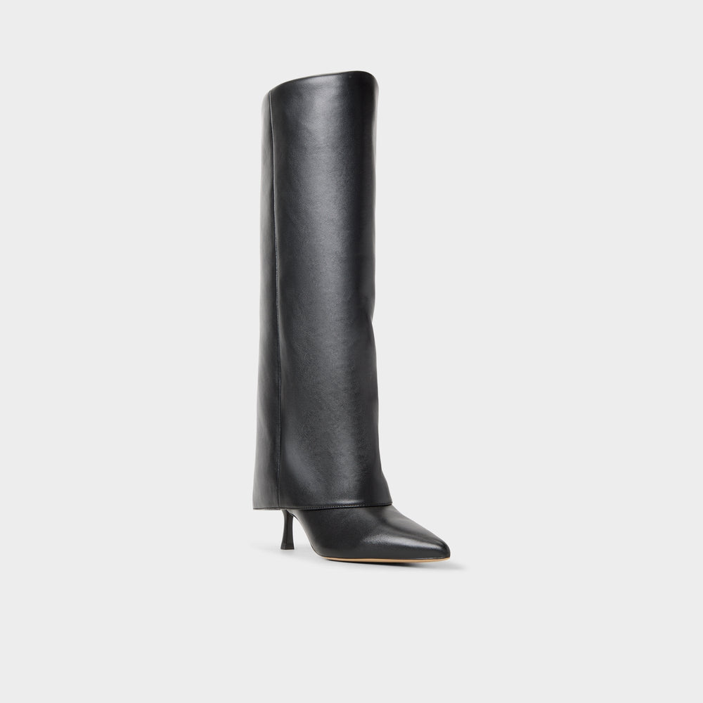 Aseader in Black - Knee-high boot, Stiletto heel