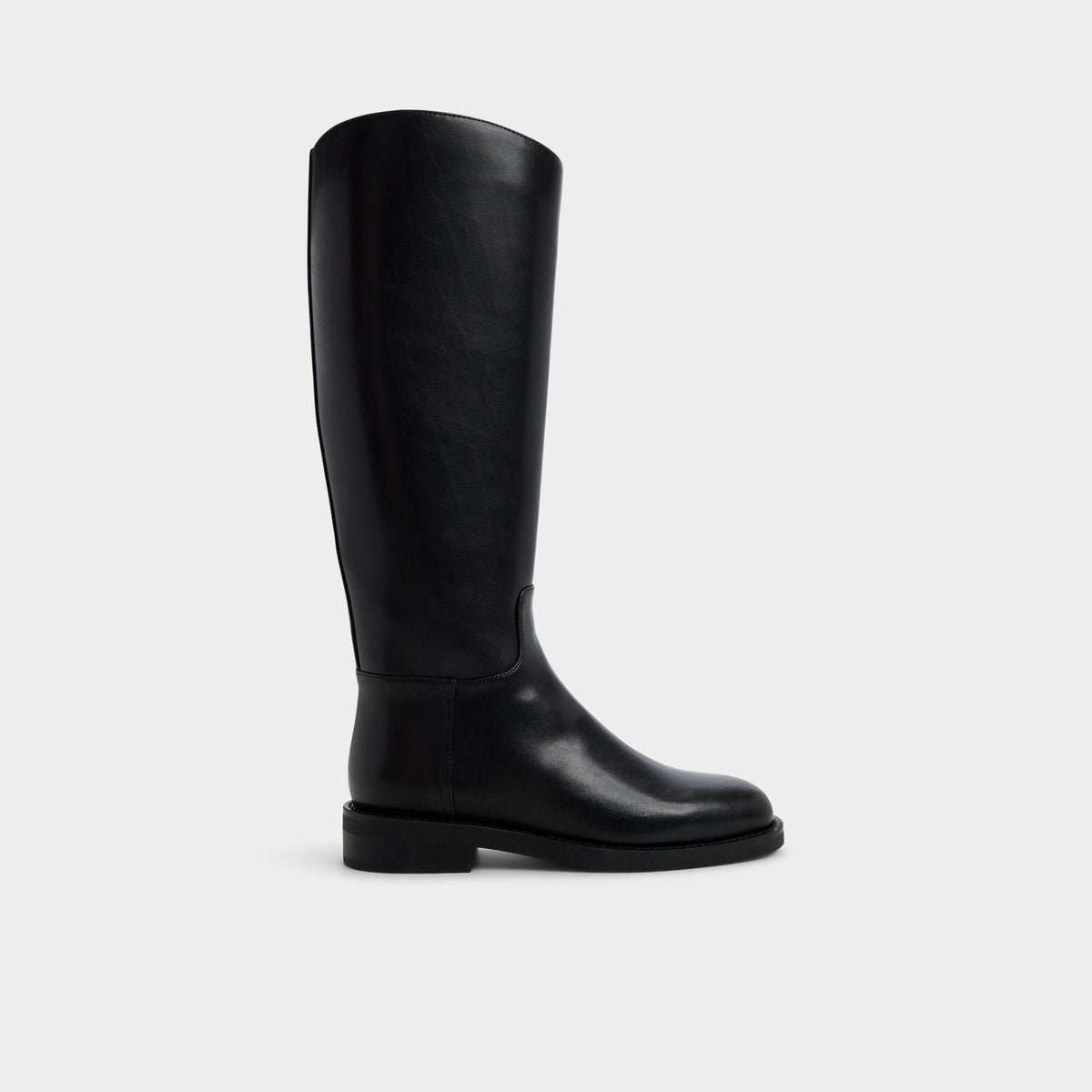 Charley in Black - Knee-high boot, Cup sole