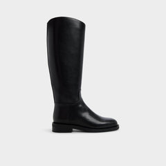 Charley in Black - Knee-high boot, Cup sole