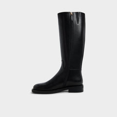 Charley in Black - Knee-high boot, Cup sole