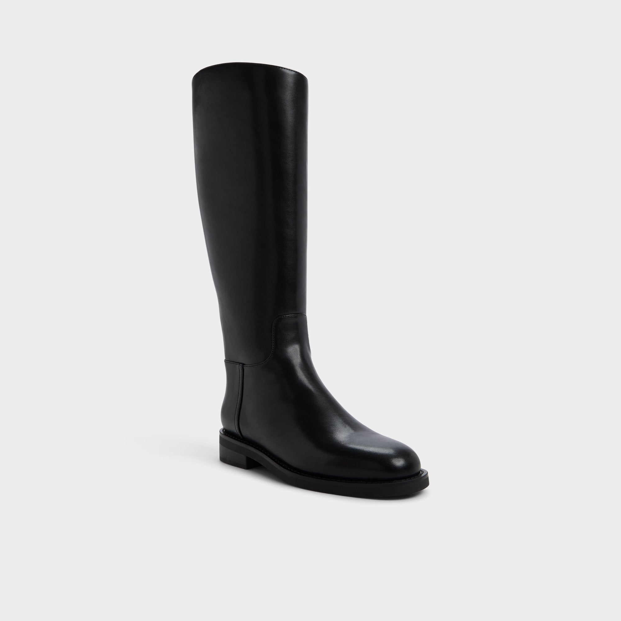 Charley in Black - Knee-high boot, Cup sole
