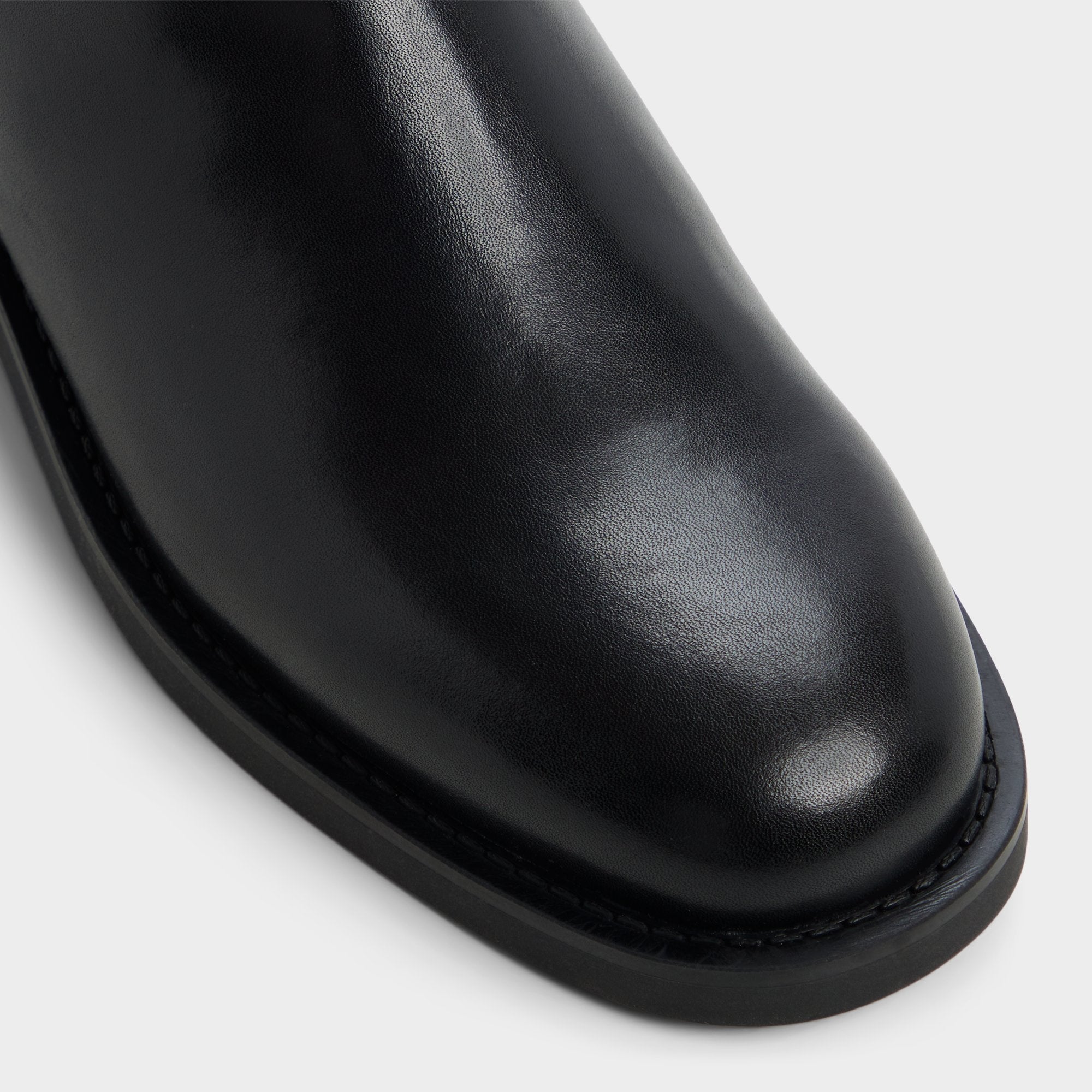 Charley in Black - Knee-high boot, Cup sole