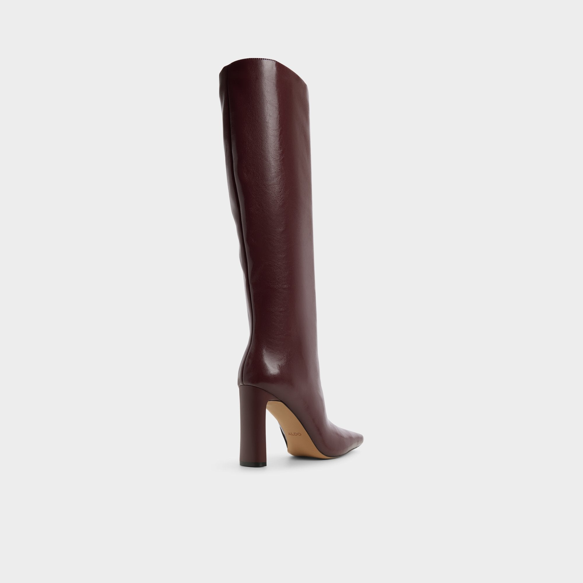 Elyne in Burgundy - Knee-high boot