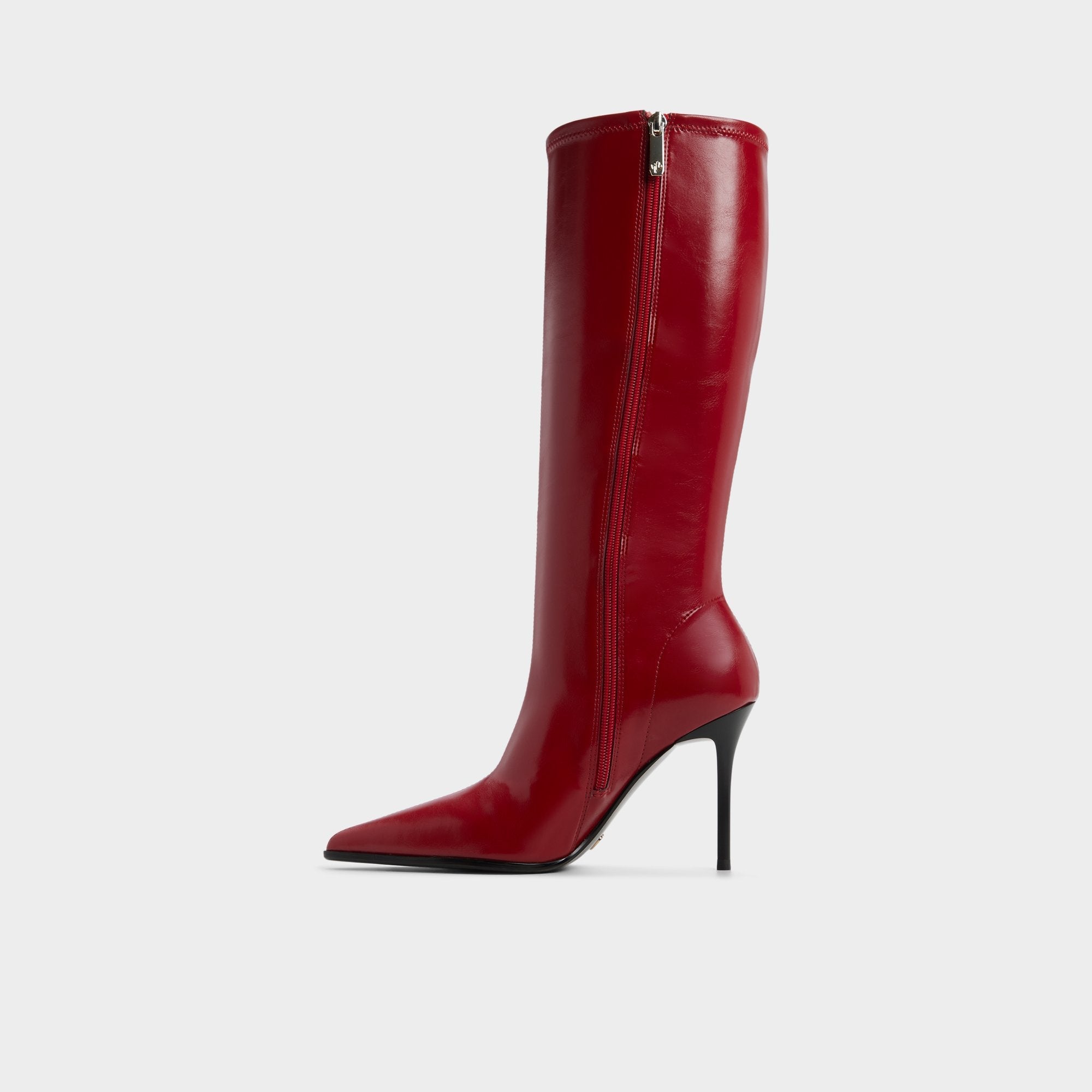 Re in Emily Medium Red - Knee-high boot, Stiletto heel