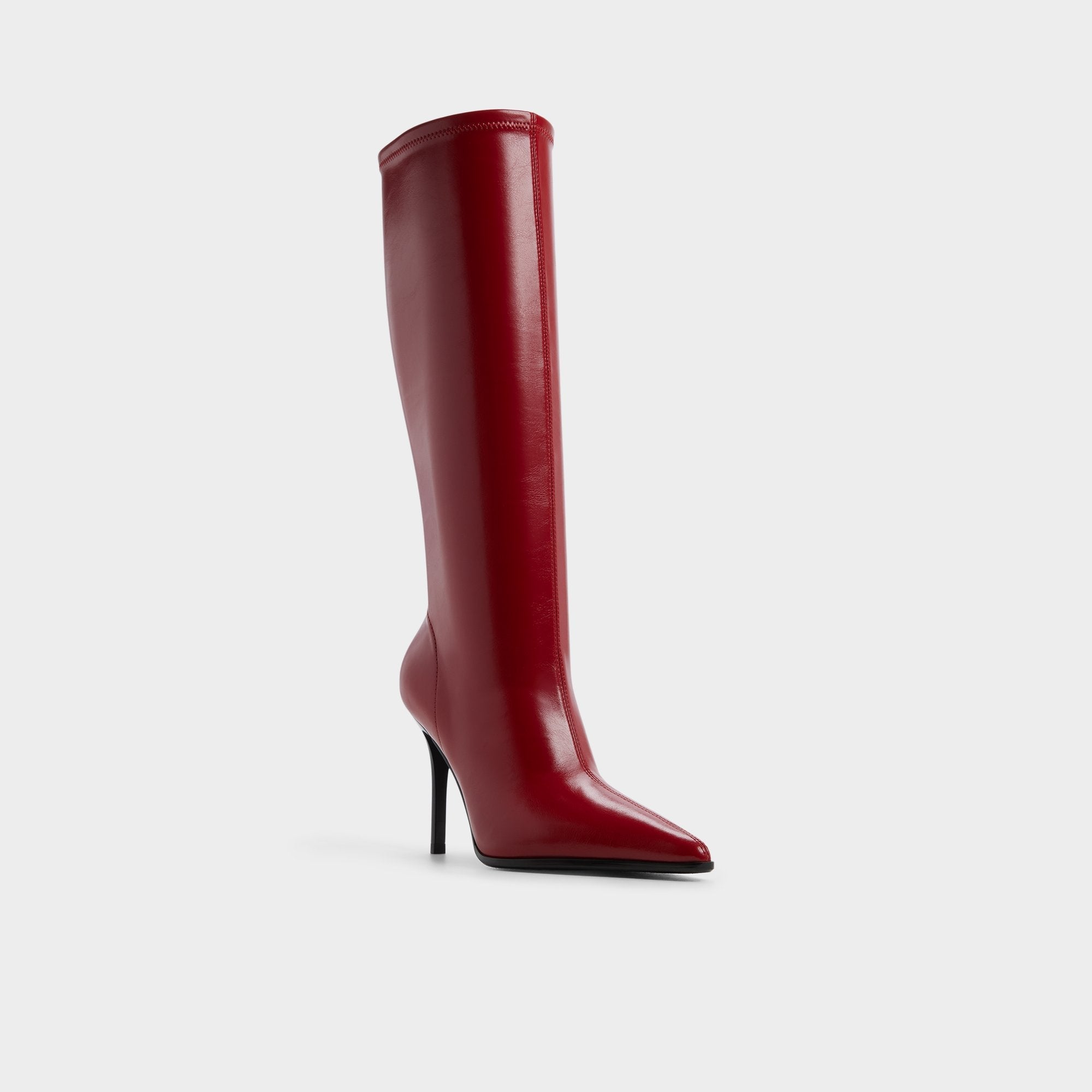 Re in Emily Medium Red - Knee-high boot, Stiletto heel