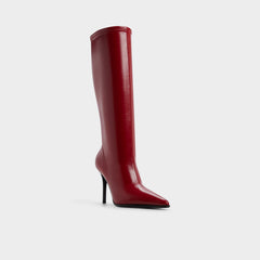 Re in Emily Medium Red - Knee-high boot, Stiletto heel