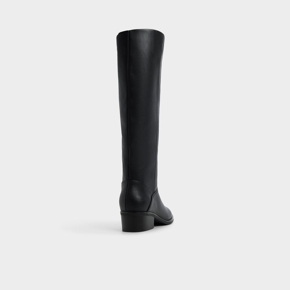 Kaydienh in Black - Knee-high boot, Block heel