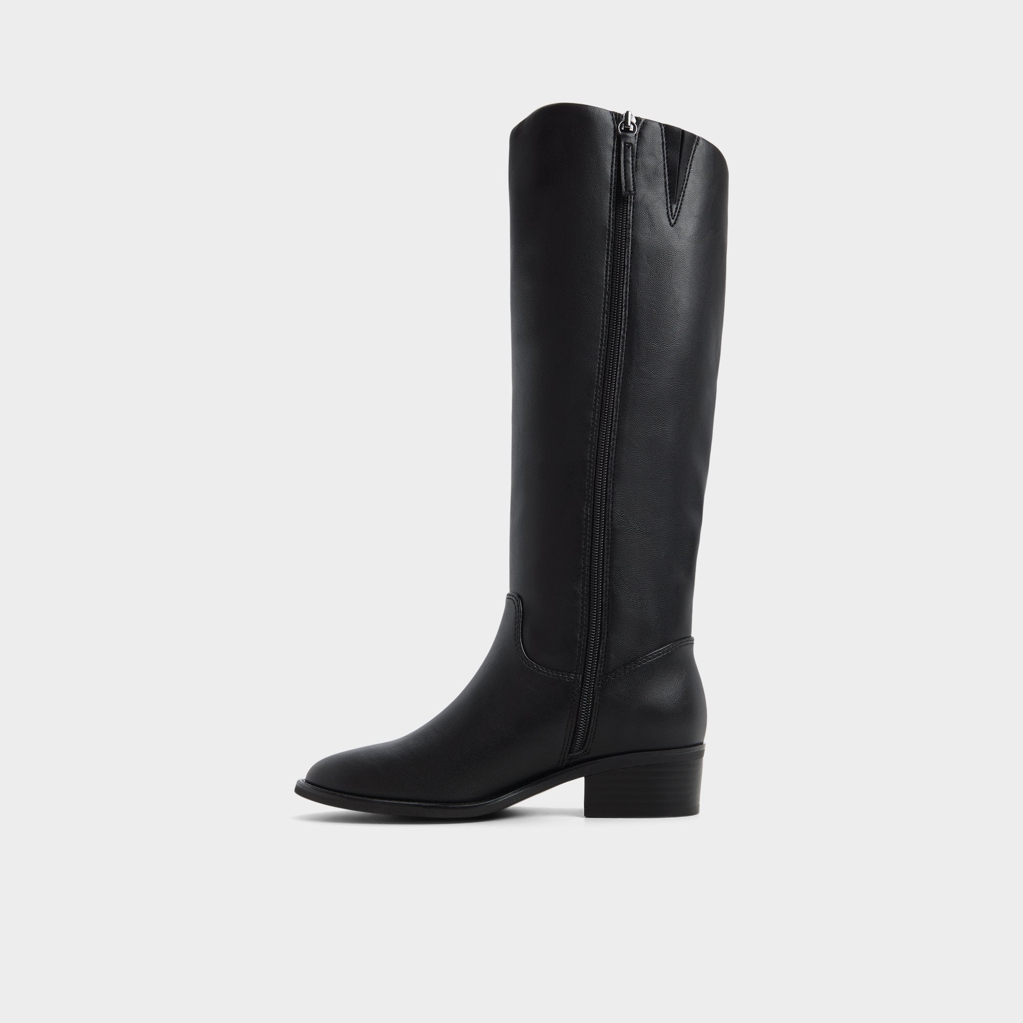 Kaydienh in Black - Knee-high boot, Block heel