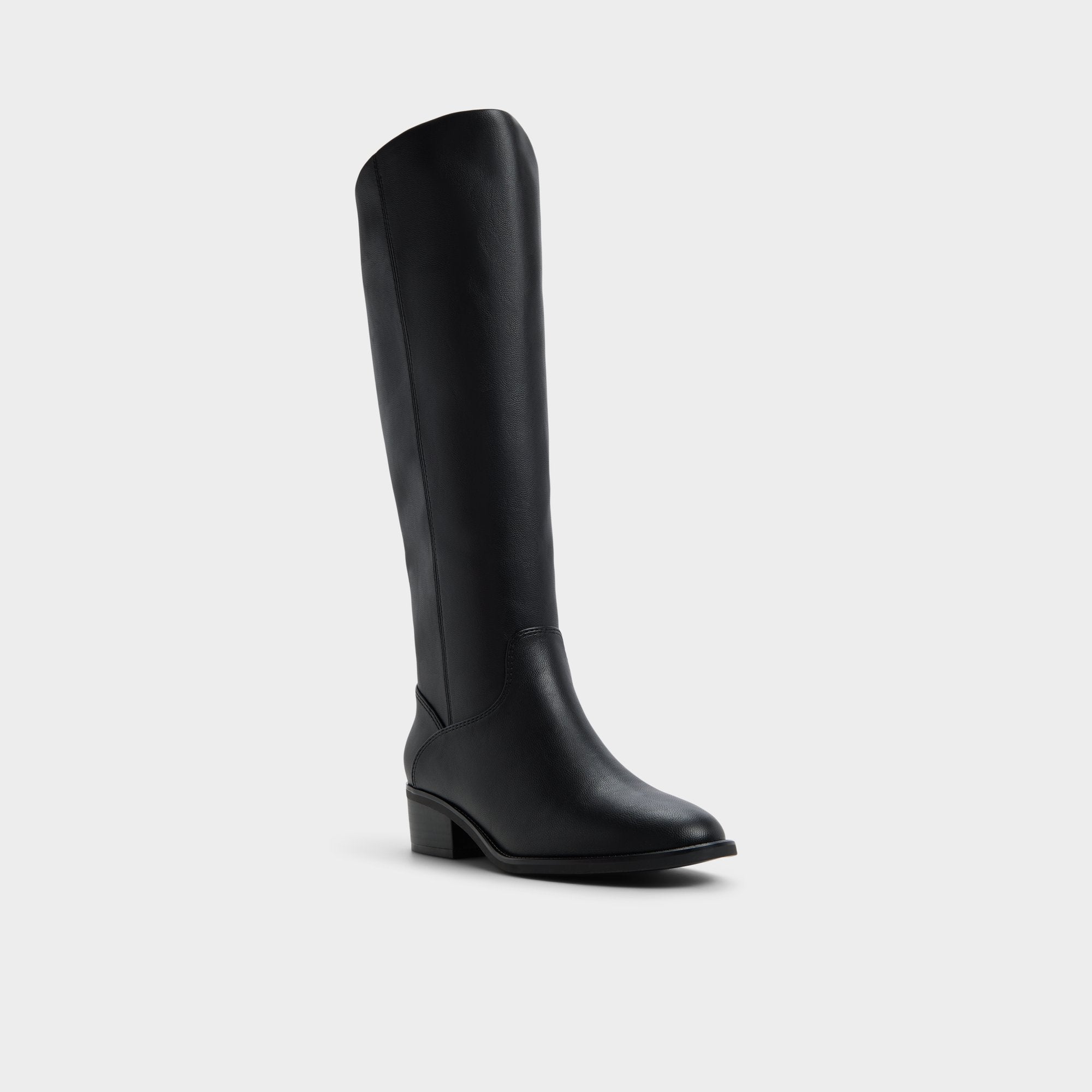 Kaydienh in Black - Knee-high boot, Block heel