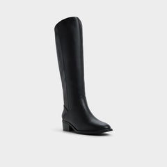 Kaydienh in Black - Knee-high boot, Block heel