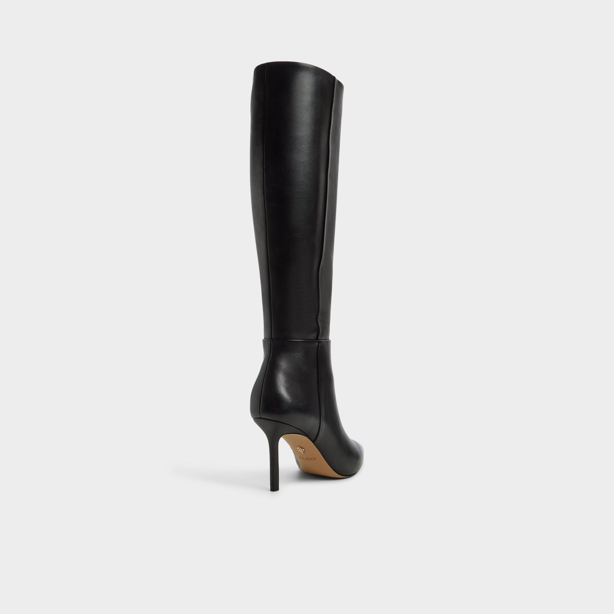 Saphiria in Black - Knee-high boot, Stiletto heel