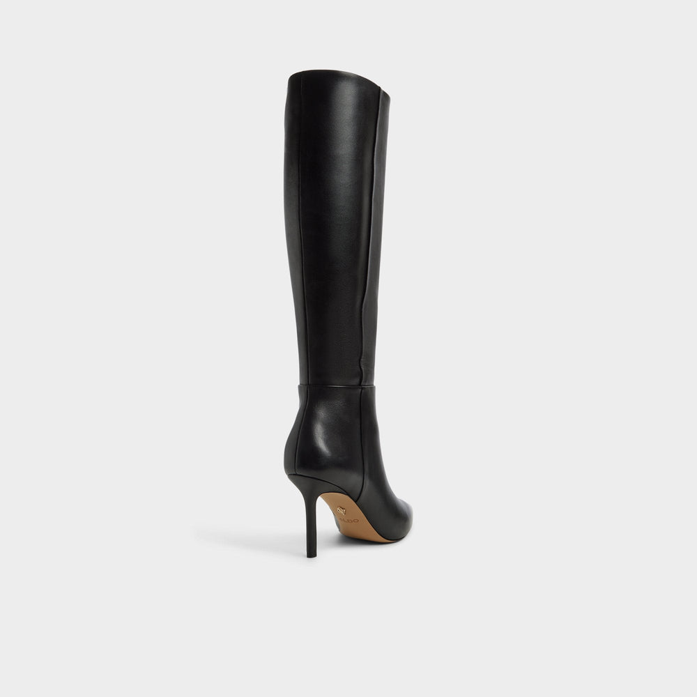 Saphiria in Black - Knee-high boot, Stiletto heel