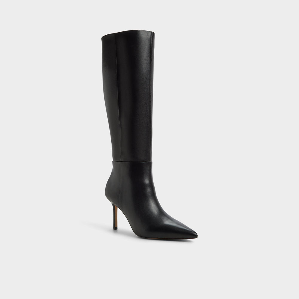 Saphiria in Black - Knee-high boot, Stiletto heel