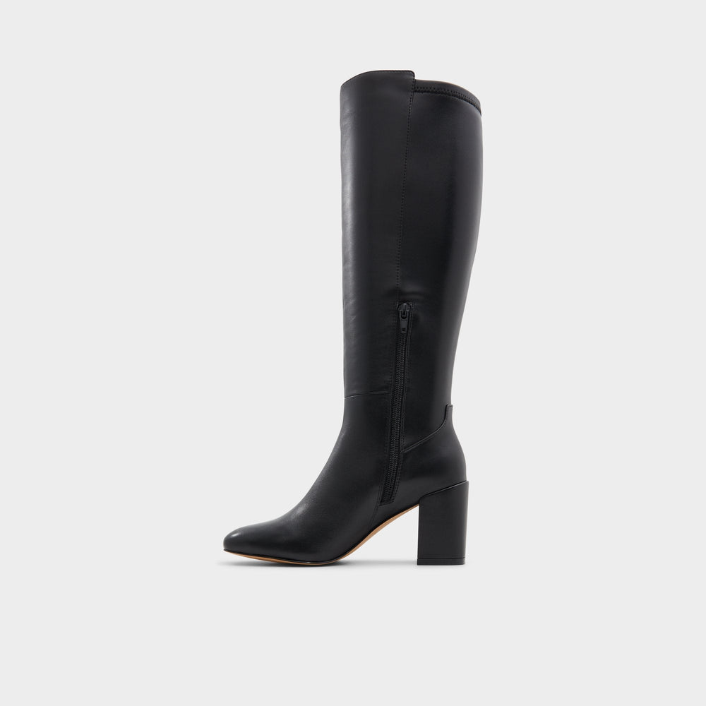Satori Black/Black Women's Tall Boots - Knee-high boot, Block heel