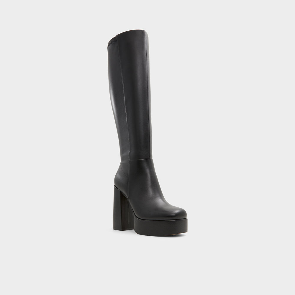 Albie Black Women's Tall Boots - Knee-high boot, Platform