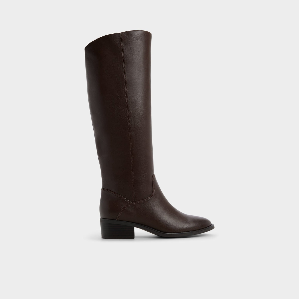 Kaydienh in Dark Brown - Knee-high boot, Block heel