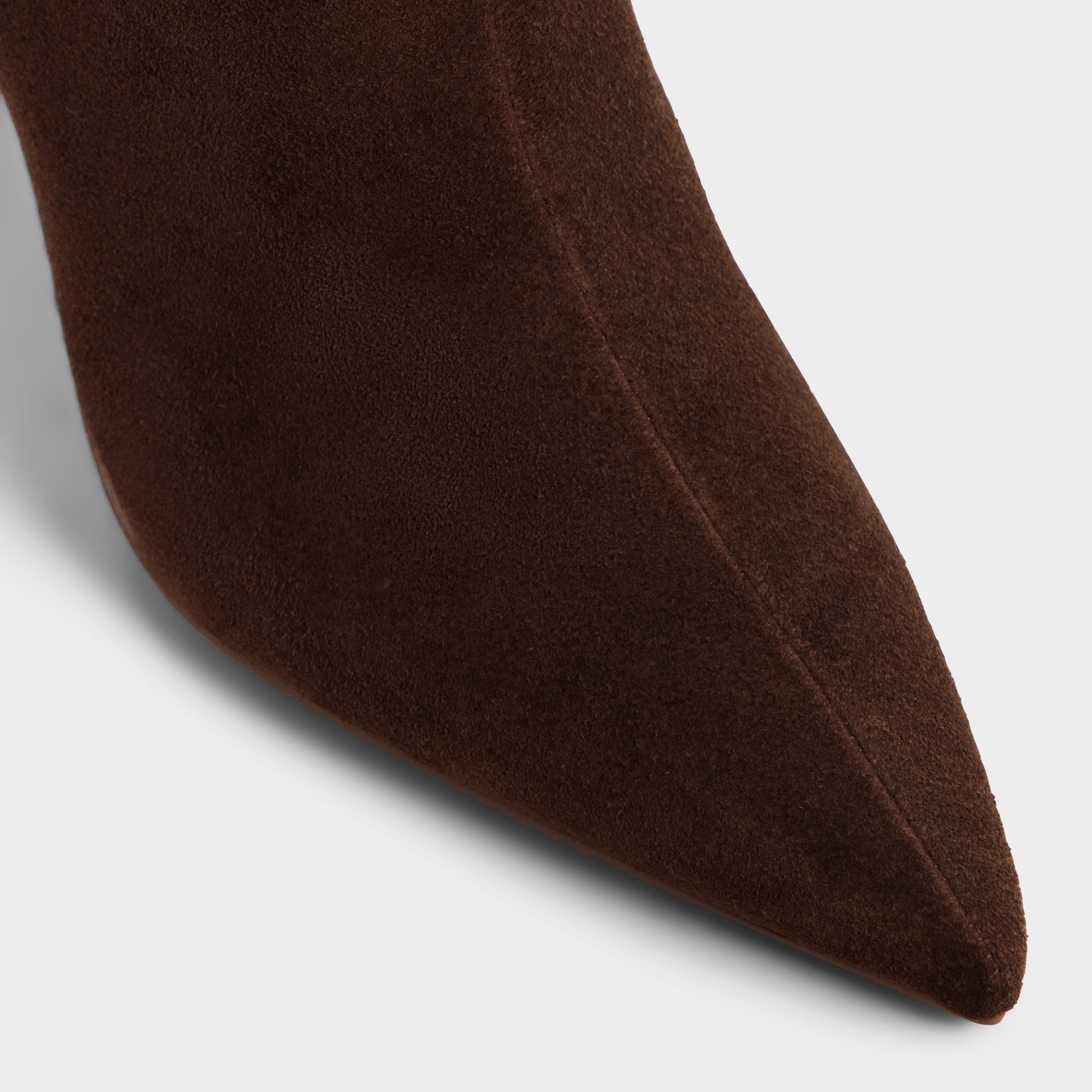 Kimmia in Medium Brown - Knee-high boot, Stiletto heel