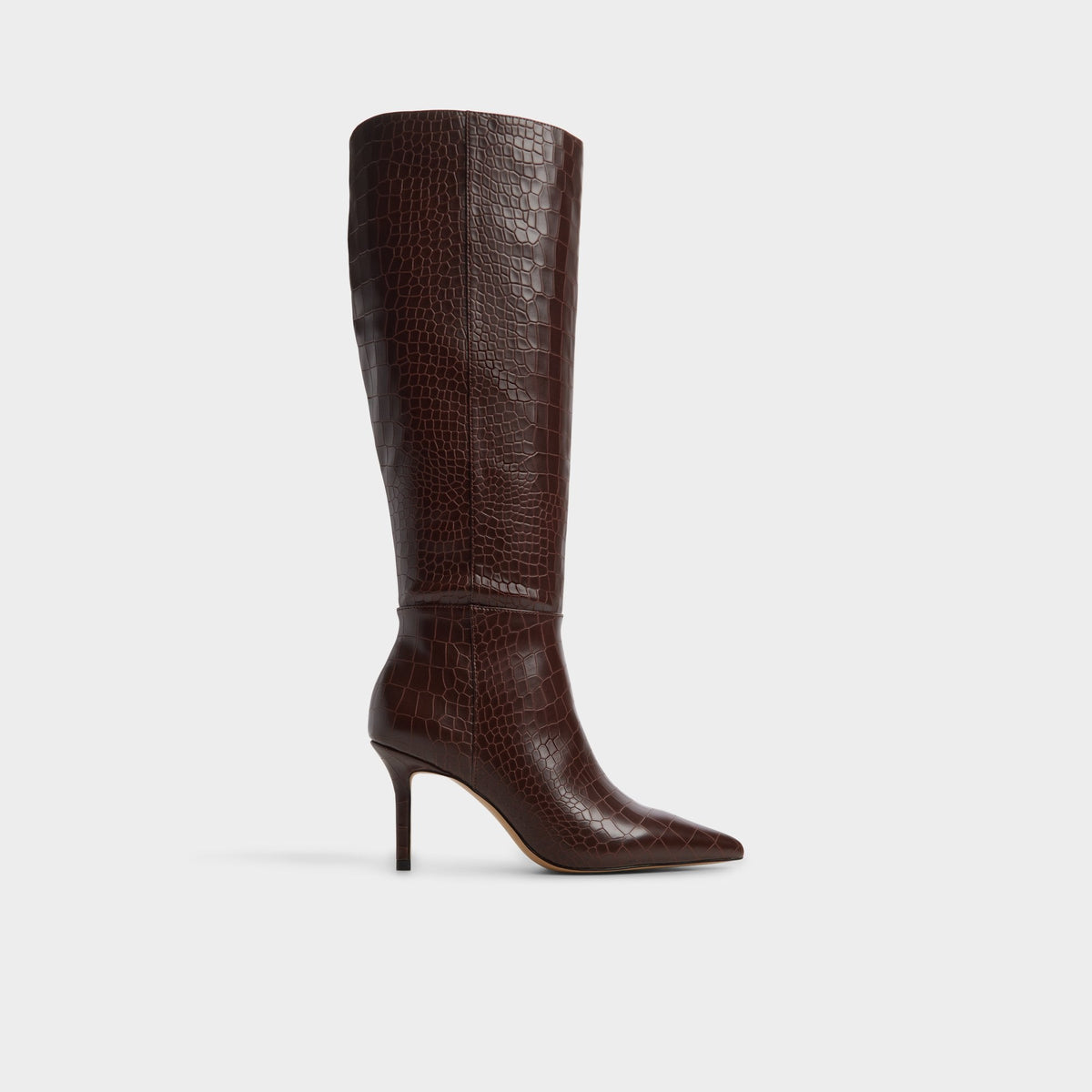 Saphiria Dark Brown Women's Tall Boots - Knee-high boot, Stiletto heel