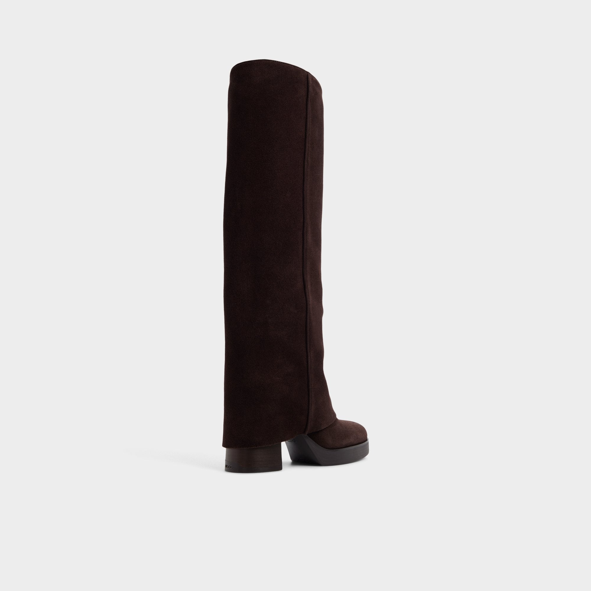 Maeveh in Dark Brown - Knee-high boot, Platform